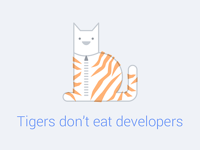 Tigers don't eat developers big cat catsuit data developer developers illustration onesie suit tiger wonsie