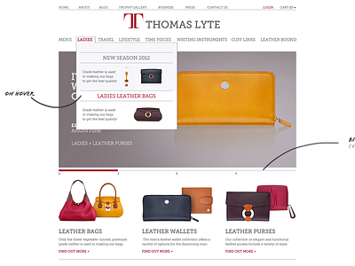 45 mins interview test 45 accessories bags design fashion hover industry lyte mins ecommerce minutes online purple shop test thomas ui ux website yellow purse