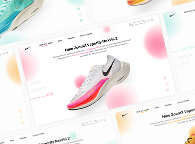 Nike ZoomX | Start Page design graphic design motion graphics ui ux