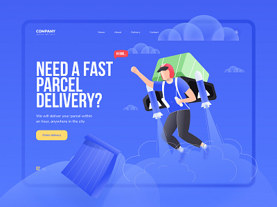 Delivery & covid illustration pack