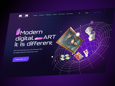 NFT Marketplace Modern Digital ART