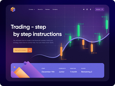 The best trading cryptocurrency training course bitcoin branding cryptocurrencies cryptocurrency dashboard exchange graph crypto illustration landing page learning metaverse online school trading trading stady ui ui crypto ux crypto web design