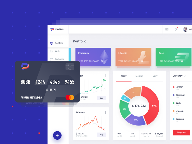 PayTeh dashboard | Hello dribbble bitcoin cryptocurrency web design uiux dashboard