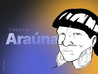 Caboclo Araúna graphic design illustration