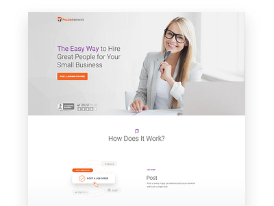 A fresh homepage for ProJobNetwork design homepage job portal redesign ui ux website