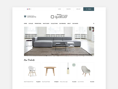 Store homepage design e commerce furniture homepage product shop store ui ux web website