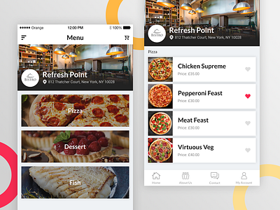 Local Food Order App app food ios local mobile order pizza search ui ux