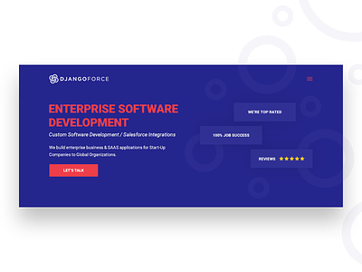 Software Development Header color development header landing material software website