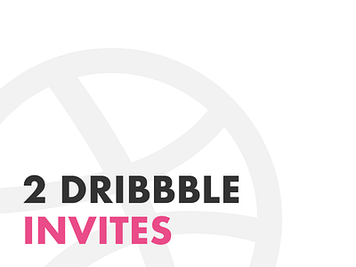 2 Dribbble Invitations chance debut free giveaway hello invitation invitie inviting join