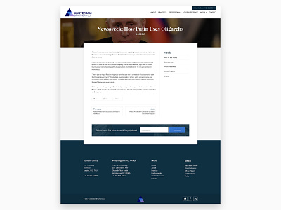 Article UI article blog chancellery clean firm law office post practice ui web