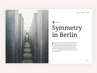 Symmetry Type Layout article berlin blog book font layout post read symmetry type typo typograhpy ui web design