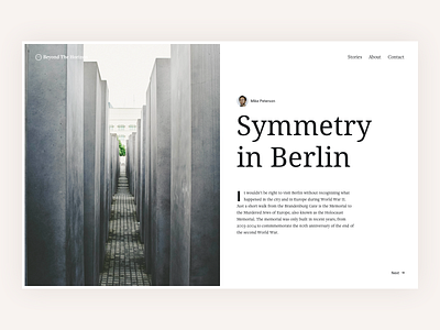 Symmetry Type Layout article berlin blog book font layout post read symmetry type typo typograhpy ui web design