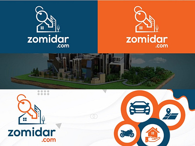 Zomidar Real estate Company Logo Design