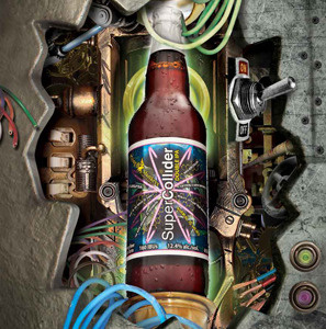 Super Colliider beer collage concept product