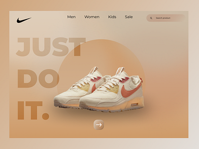 Nike landing app redesign sneakers