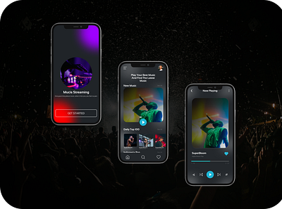 Music Design App app design ui ux