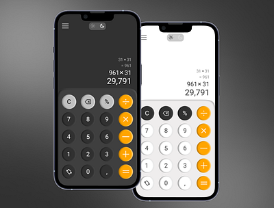 Calculator App app design ui ux
