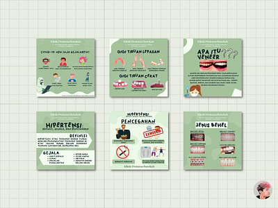 Soft Green branding canva design educational graphic design instagram template