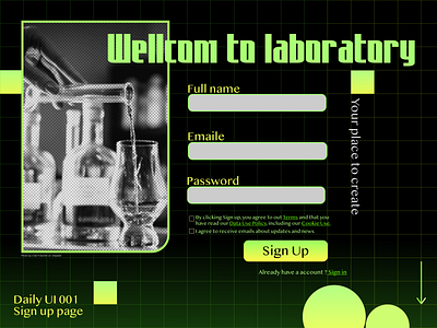 Daily Ui - 001 dailyui 001 design graphic design sign up ui wellcomepage
