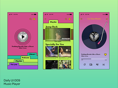 Daily UI -009 app dailyui 009 design graphic design music player ui