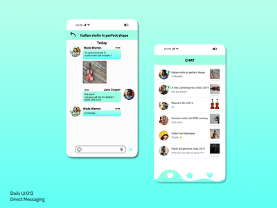 Daily UI - 013 app dailyui 013 design direct messaging graphic design ui