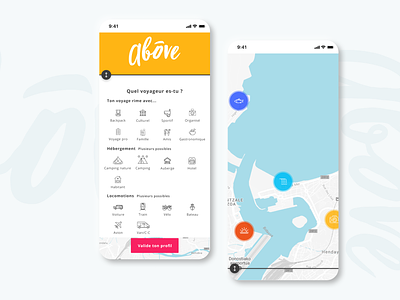 Travel app - Map full screen interaction