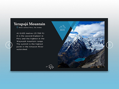 Mountain Card Design #1 button card dailyui dribbble gradient icon information mountain polygone shape travel ui