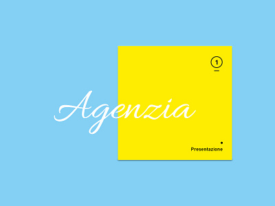 Agenzia agency book colorful gif graphic graphic design internship presentation report square yellow