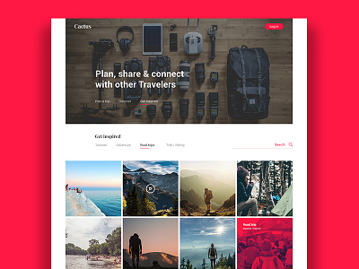 Co-traveling Concept concept cotravel home page landing landing page logo road trip travel ui design webdesign website