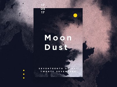 Moondust Poster clean dailyui details fresh gradient illustration minimalist poster shape ui webdesign