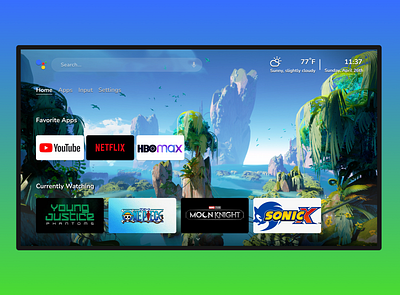 My Google TV android tv branding design google tv ui user experience user interface ux