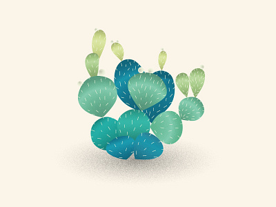 Cactus cactus desert green illustrator nature noise plant vector