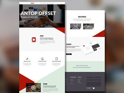 Offset Webdesign Concept agency branding graphic design homepage icon illustration logo minimal responsive webdesign