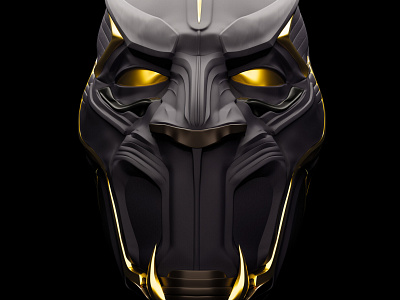 Black Panther • King T'Chaka 3d 3dmodel blackpanther blender cyclesx design digitalart disney hardsurface illustration logo marvel modeling tchaka