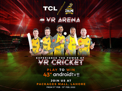 TCL VR Arena branding graphic design marketing