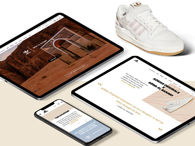 ADIDAS ORIGINALS X ARWA AL BANAWI design graphic design ui ux web design web development