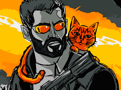 The Adam Jensen's Stray partner