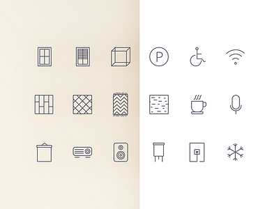 Konfi - easy meeting booking system - custom made icon pack 1 1px conference hotel icon icon pack icons meeting minimal minimalist room