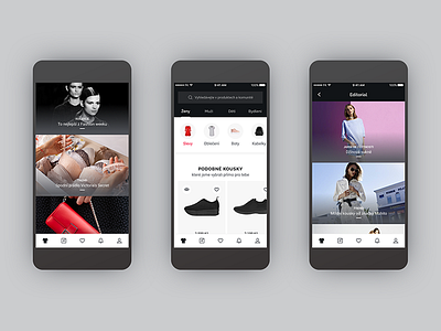GLAMI - fashion iOS app (WIP) app app design clean clothes fashion ios iphone iphone app minimal mode ui ux