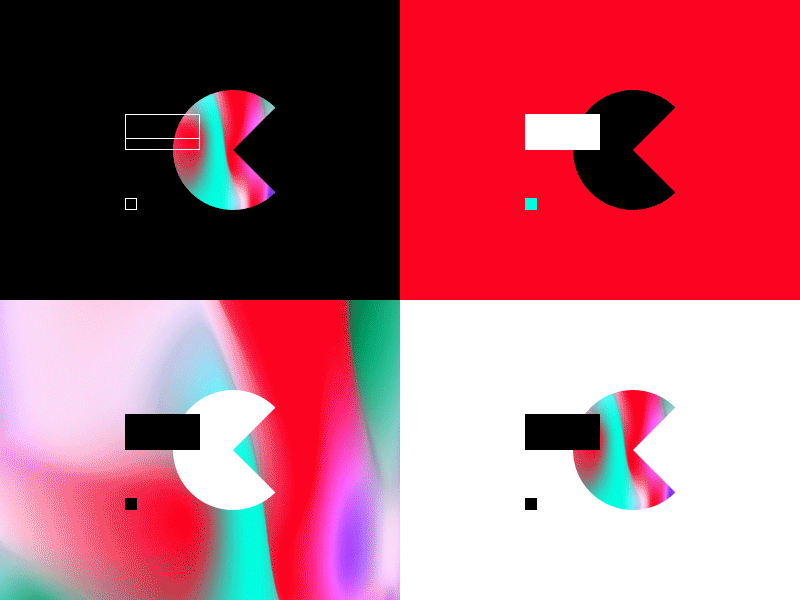 Filip Kominik - logo animation abstract animation black bold clean dark fk icon light logo minimal minimalist