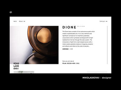 MIKOLASKOVA! — designer (01) clean design designer gallery minimal minimal layout minimalist portfolio ui web webdesign website