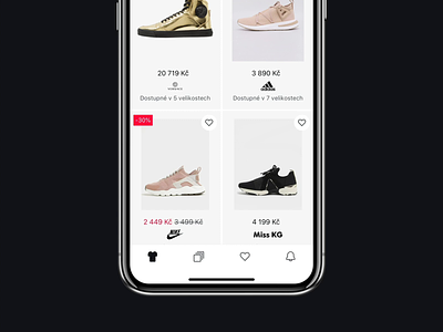 GLAMI - mobile app - catalog app catalog clean digital ecommerce fashion ios iphone iphonex minimal minimalist mobile product design product list products shop shopping ui user experience ux