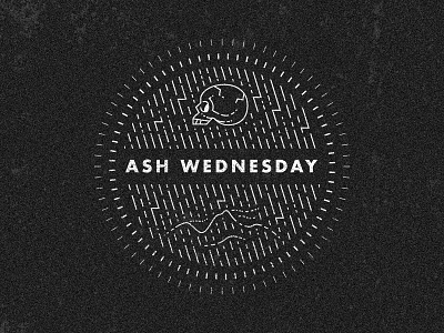 Ash Wednesday ash wednesday illustration monoline