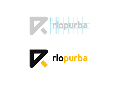 My Personal Logo | Riopurba design golden ration grid logo logo grid logotype r r letter rio purba