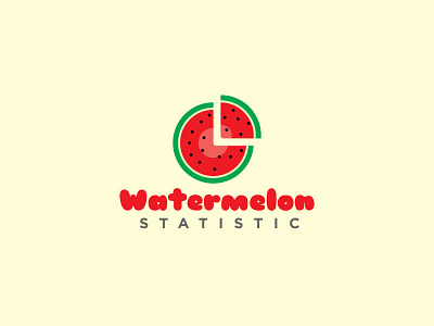 Watermelon Statistic Logo Concept