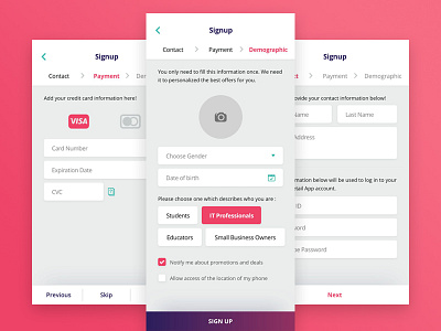 Sign Up Screen | Daily UI 001