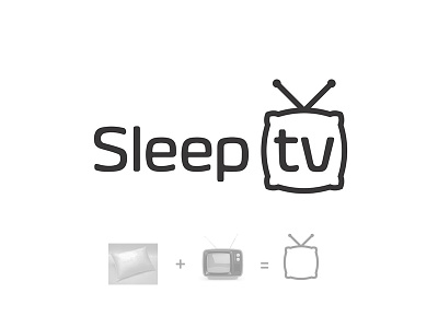 Sleep tv channel kinescope logo pillow sleep television tv