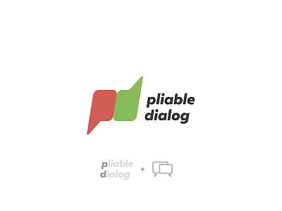 Pliable dialog dialog logo