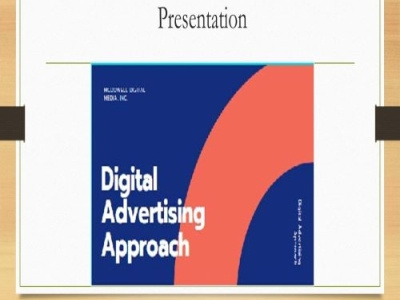 High quality Digital advertising approach presentation design