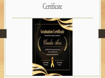 certificate design create for contact us clients